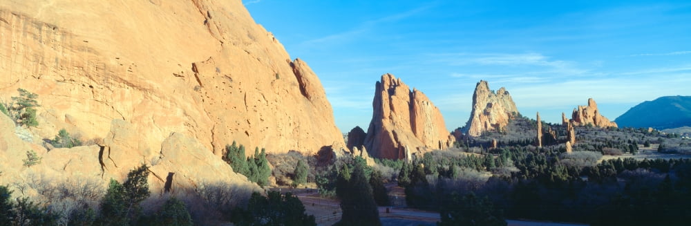 Garden of the Gods Colorado Springs Colorado Canvas Art - Panoramic Images (27 x 9)