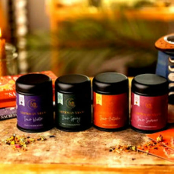 Garden of the Moon Teas for Every Season Organic Tea Set 4 Pack