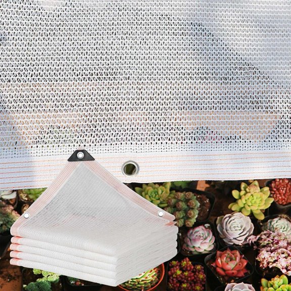 Garden shade netting, 55% shading rate, reinforced with eyelets, suitable for succulent greenhouses, chicken coops, and patio plants, 3 x 6 feet.