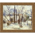 thumbnail image 1 of Garden under Snow 24x20 Gold Ornate Wood Framed Canvas Art by Paul Gauguin, 1 of 2