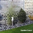 thumbnail image 1 of GardenGuard Rustproof Easy Install Metal Dog Barrier Fence, 10' x 24", 1 of 6