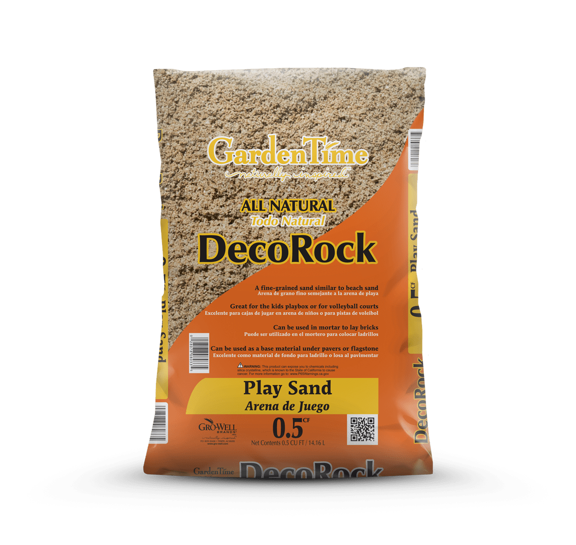 GardenTime Kid's and Recreational Play Sand, Children's Play Sand, 0.5 Cu. ft., Orange, Sandstone