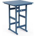 thumbnail image 1 of GardenWorksPro 1 Piece Outdoor Bistro Furniture Adirondack HDPE Bar Height Patio Table, Weather Resistant for Poolside Deck Garden Navy Blue, 1 of 8