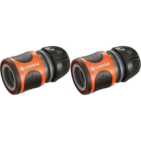 Gardena Water Stop 13 mm (1/2 inch) and 15 mm (5/8 inch): Connector with Water Stop, Power Grip