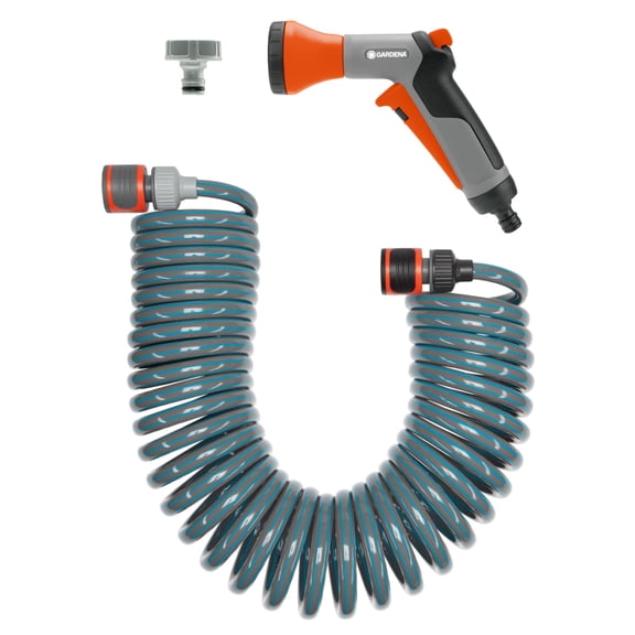 Gardena spiral hose set 10 m: spiral garden hose for casting and irrigation smaller surfaces, r