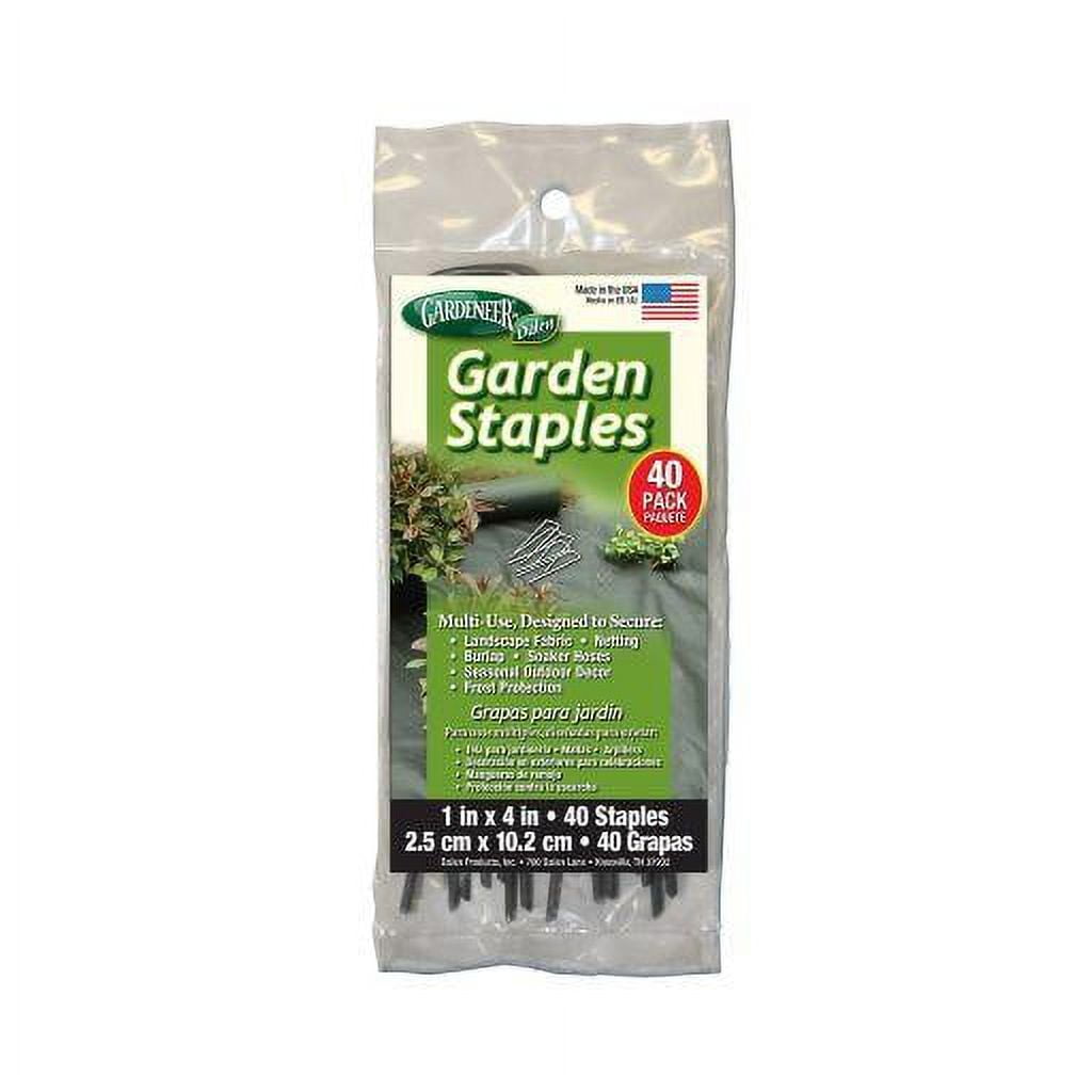 Dalen 4" Recycled Steel Garden Staples, 40-Pack