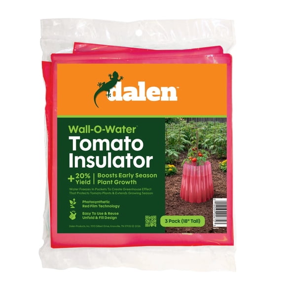 Gardeneer Insulated Plant Protectors, Red, Pack of 3