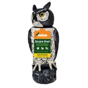 Dalen SOL-R Action Solar Fake Owl Decoy to Scare Birds Away from Gardens, Rooftops, and Patios - Safe and Humane, 18" 360º Rotating Head