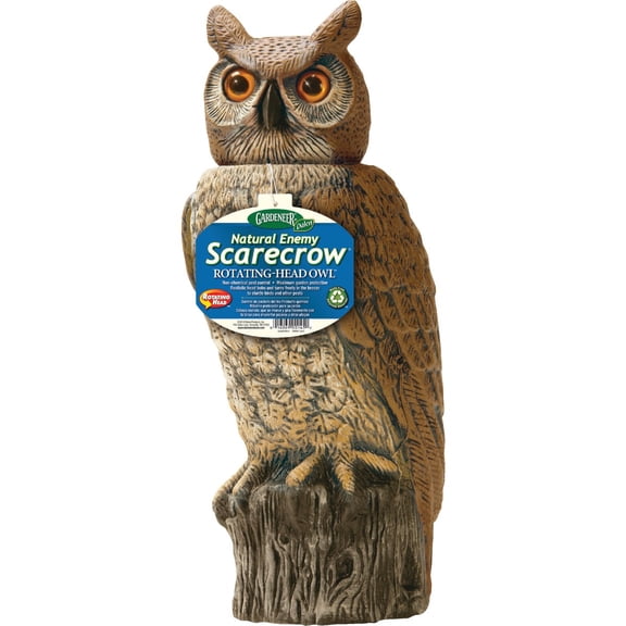 Dalen Gardeneer RHO-4 Natural Enemy Scarecrow Rotating-Head Owl Residential Use, Standard Application