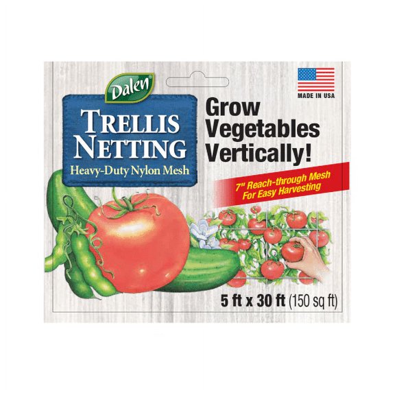 Gardeneer by Dalen Plant Growth Trellis Netting – Nylon Mesh Gardening Net for Vertical Growing Crops – Vegetables & Fruits Cultivation (5′ x 30′)
