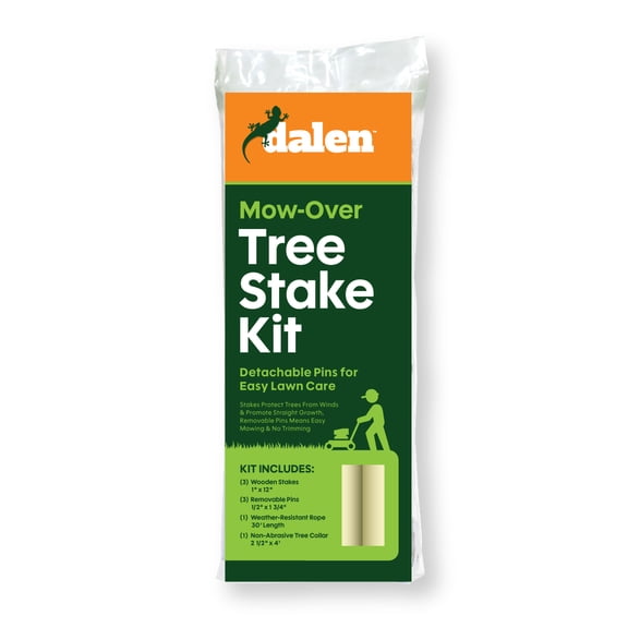 Dalen Mow-Over Tree Stake Kit – Young Tree Protection – Eliminates The Need to Trim Around Stakes - Durable and Easy to Install