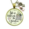 thumbnail image 1 of Gardener Gutsy Goodness Necklace Life is Better Female Adult Bronze Metal Jewelry, 1 of 8
