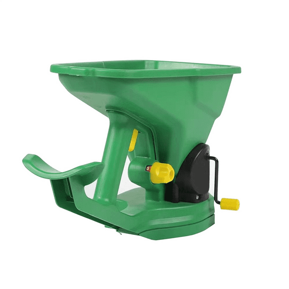 Gardener Hand-Held Seed Spreader 1.5L 5Gear Energy Saving Portable Lawn Hand Powered Crank Seeder