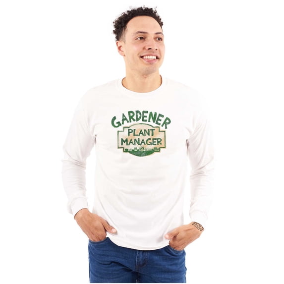 Gardener Plant Manager Garden Hobby Plus Size Long Sleeve Graphic Tee Shirt Brisco Brands 3X