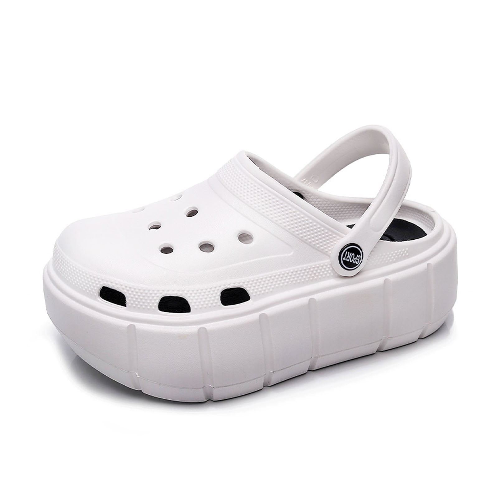 靴 grape White Microfiber Platform Slippers Grape x Yvmin Chunky Platform Shoes