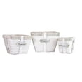 thumbnail image 1 of Gardener Select  3 Piece White Willow Square Flower Basket, 1 of 1