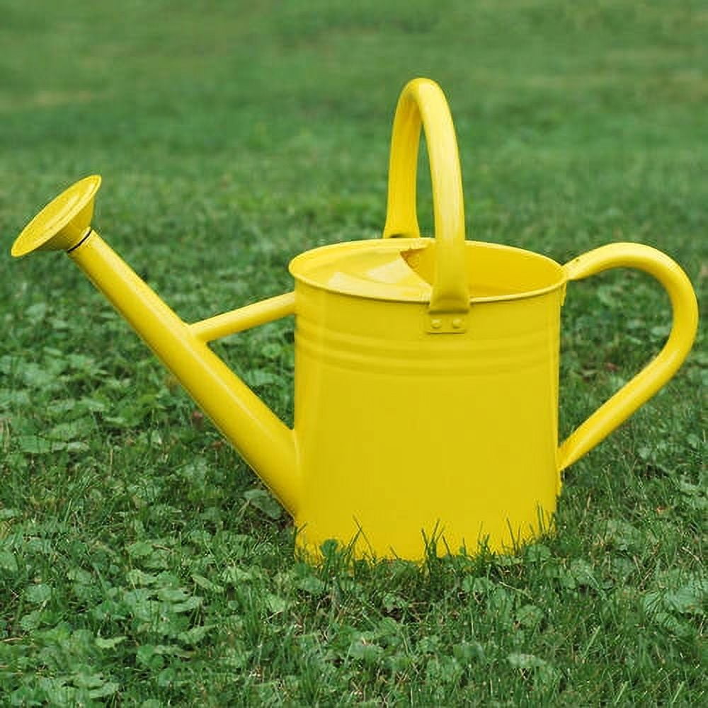 Lemon Yellow Galvanized Metal 7L Watering Can