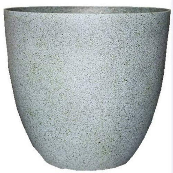 Gardener Select (EPR15-105) Large Egg Shaped Planter - Granite Color, 15 Inch