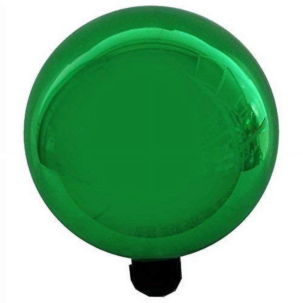 Elegant Green Glass Gazing Globe for Garden Decoration, 10"