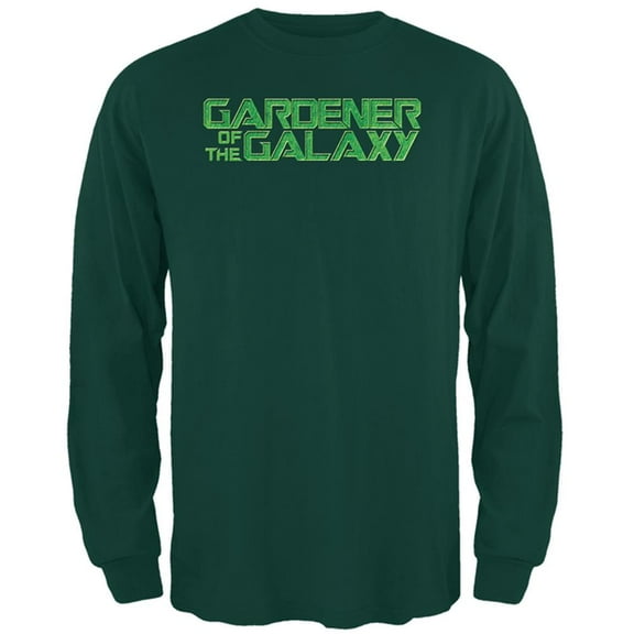 Gardener of the Galaxy Mens Long Sleeve T Shirt Forest Green 3X-LG