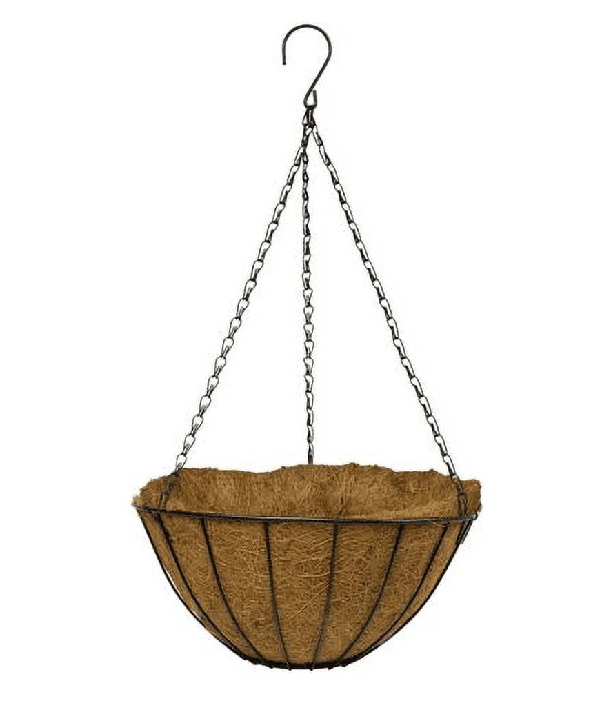 Gardener's Blue Ribbon HGB14-B8 Metal Hanging Grower Plant Basket, 14 ...