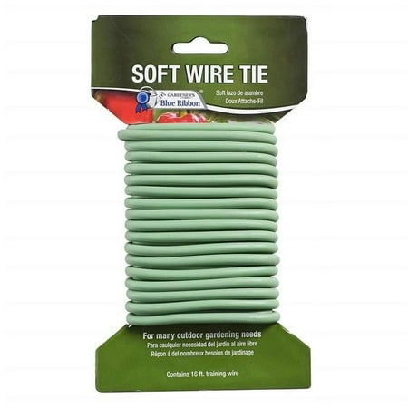 Gardener's Blue Ribbon T004B Sturdy Grip Plant Wire 16 ft. Plastic Green