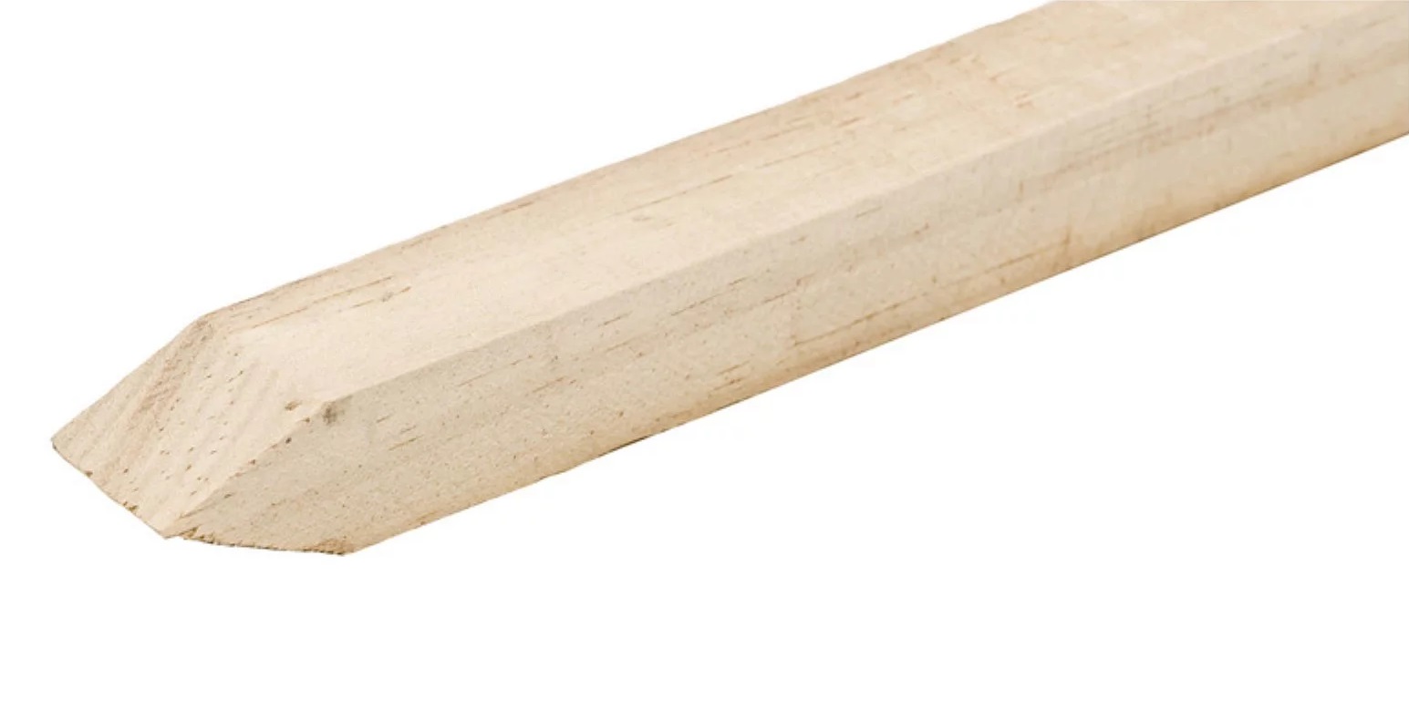 Gardener's Blue Ribbon WW5-12 Wood Garden Stake 5ft Green - Walmart.com