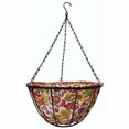 thumbnail image 1 of Gardener's Select 141224 Hanging Basket with Fabric Coco Liner, Pink floral, 12, 1 of 2