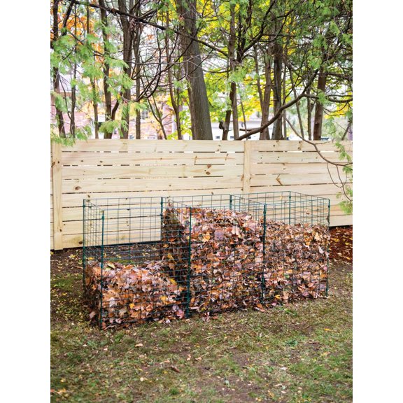 Gardener's Supply Company 48 cu ft Steel Wire 3-Bin Composter with Weather-Resistant Design