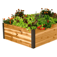 thumbnail image 1 of Gardener's Supply Company Cedar Raised Garden Bed | 3ft W x 6ft L x 14" H Planter Box, 1 of 7