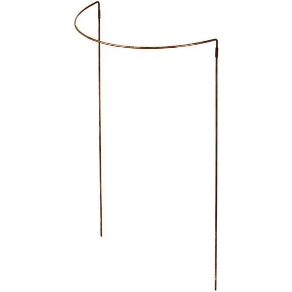 Gardener's Supply Company Jardin Half Round Metal Garden Plant Stakes | Sturdy Powder Coated Metal Outdoor Garden Plant Support Ring Border for Tomatoes, Flowers & Other Plants | 18" x 35" - Set of 2