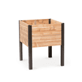 thumbnail image 1 of Gardener's Supply Company Raised Garden Bed Elevated Cedar Planter Box, 2' x 2', 1 of 7