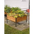 Gardener's Supply Company Raised Garden Bed Elevated Cedar Planter Box