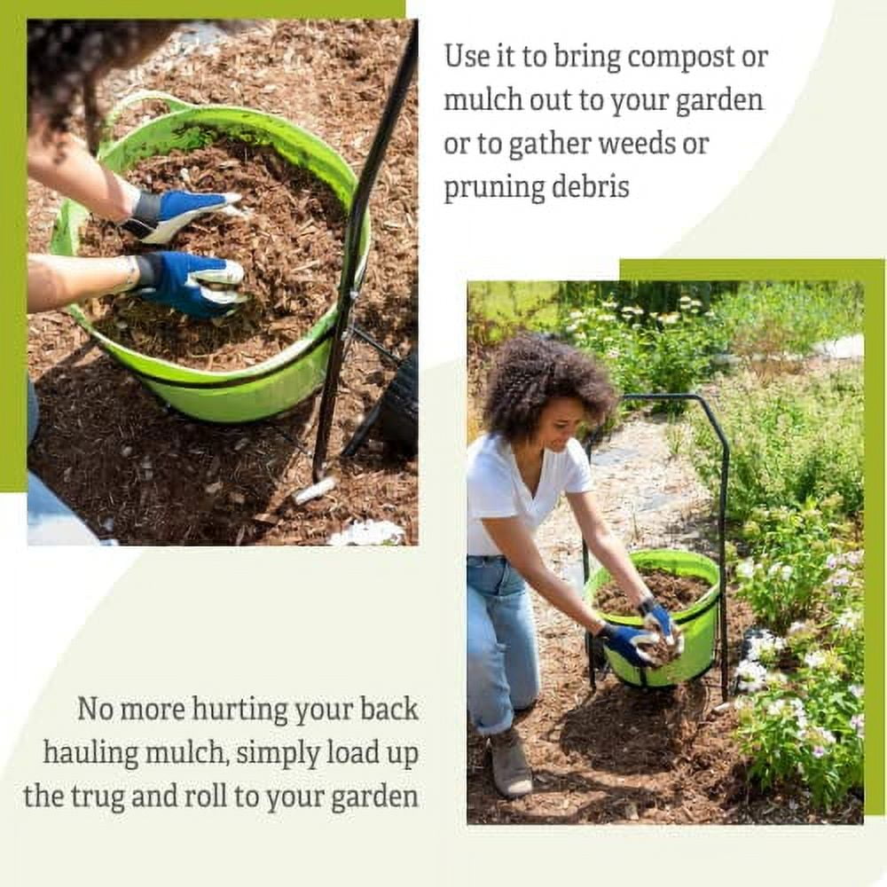 Gardener's Supply Company Rolling Garden Cleanup Cart MultiPurpose