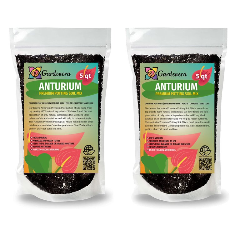 Gardenera Anthurium Planting Soil - Nurture Your Plants with a Premium Potting  Mix - 10 QUARTS - Walmart.com