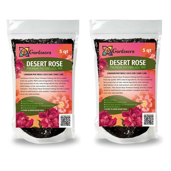 ⭐ Gardenera Desert Rose Planting Soil - Nurture Your Adeniums with a Premium Potting Mix - 10 QUARTS