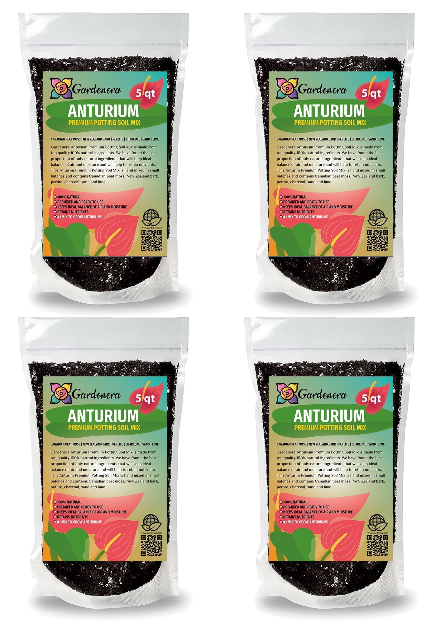 🌿 Gardenera Labs Anthurium Potting Mix - Unleash the Full Potential of Your Indoor Garden - 20 QUARTS