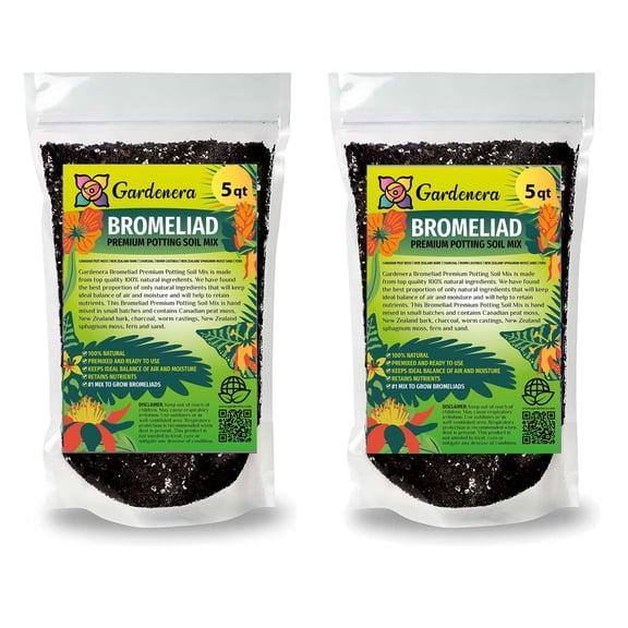 ⭐ Gardenera Labs Bromeliad Planting Soil - Nurture Your Plants with a Premium Potting Mix - 10 QUARTS