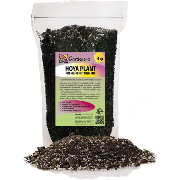 Gardenera Labs Hoya Plant Premium Potting Mix - 3 Quart - Optimal Balance for Thriving Hoyas: Air, Moisture, and Nutrient Retention