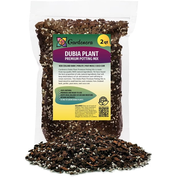 Gardenera Labs Monstera Dubia Soil Mix - Promotes Healthy Root Growth and Moisture Retention - 2 Quart