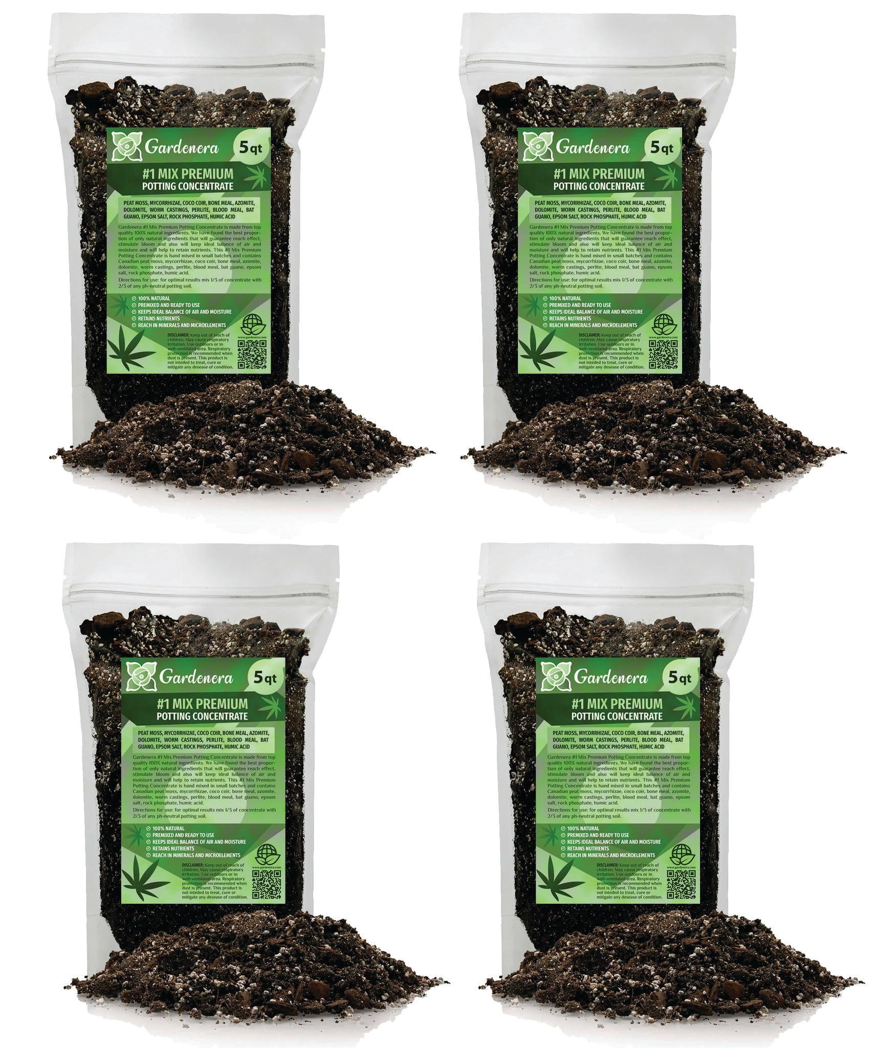 ⭐ Gardenera Labs Premium Organic Potting Soil Blend for Autoflower Plants - The Ultimate Mix for Healthy, Vibrant, and High-Yield Crops - 20 QUARTS