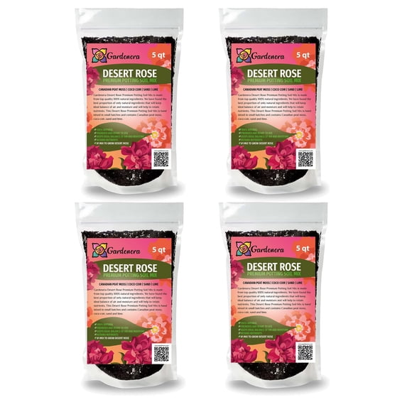 Gardenera Labs Organic Desert Rose Soil Blend - Promote Strong Root Development and Flowering - 20 QUARTS