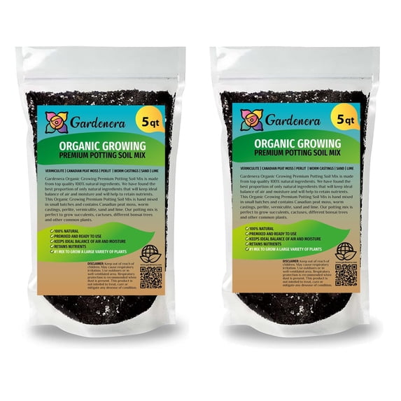 Gardenera Labs Organic Plant Medium - Cultivate Healthy and Lush Plants with This Blend - 10 QUARTS