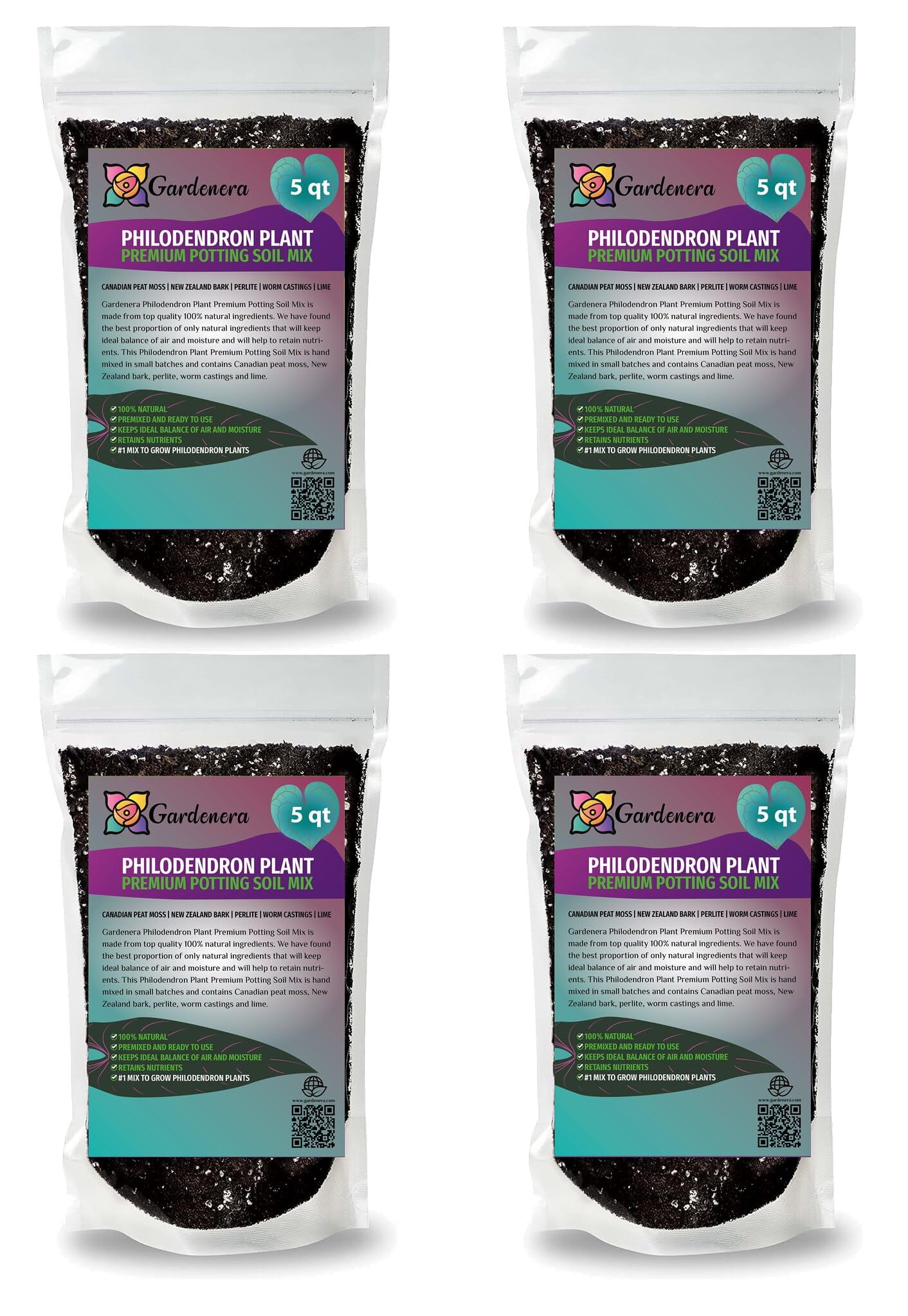 🌿 Gardenera Labs Philodendron Potting Mix - Unleash the Full Potential of Your Indoor Oasis - 20 QUARTS