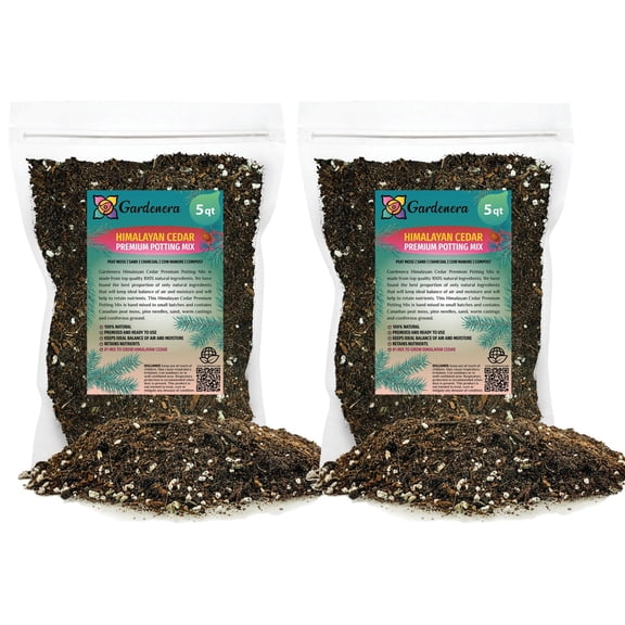 Gardenera Labs Premium Himalayan Cedar Potting Soil Mix - Perfect Balance of Nutrients, Drainage, and Aeration for Healthy Cedar Trees - 10 Quart
