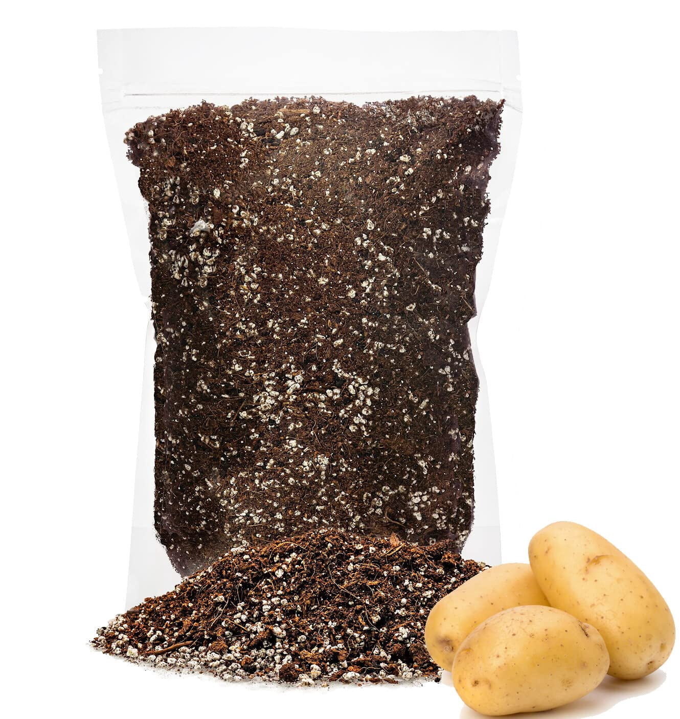 🥔 Gardenera Labs Premium Organic Potting Soil Blend for Potatoes - Perfect for Growing Delicious, Healthy Spuds in Your Home Garden - 3 Quart Bag
