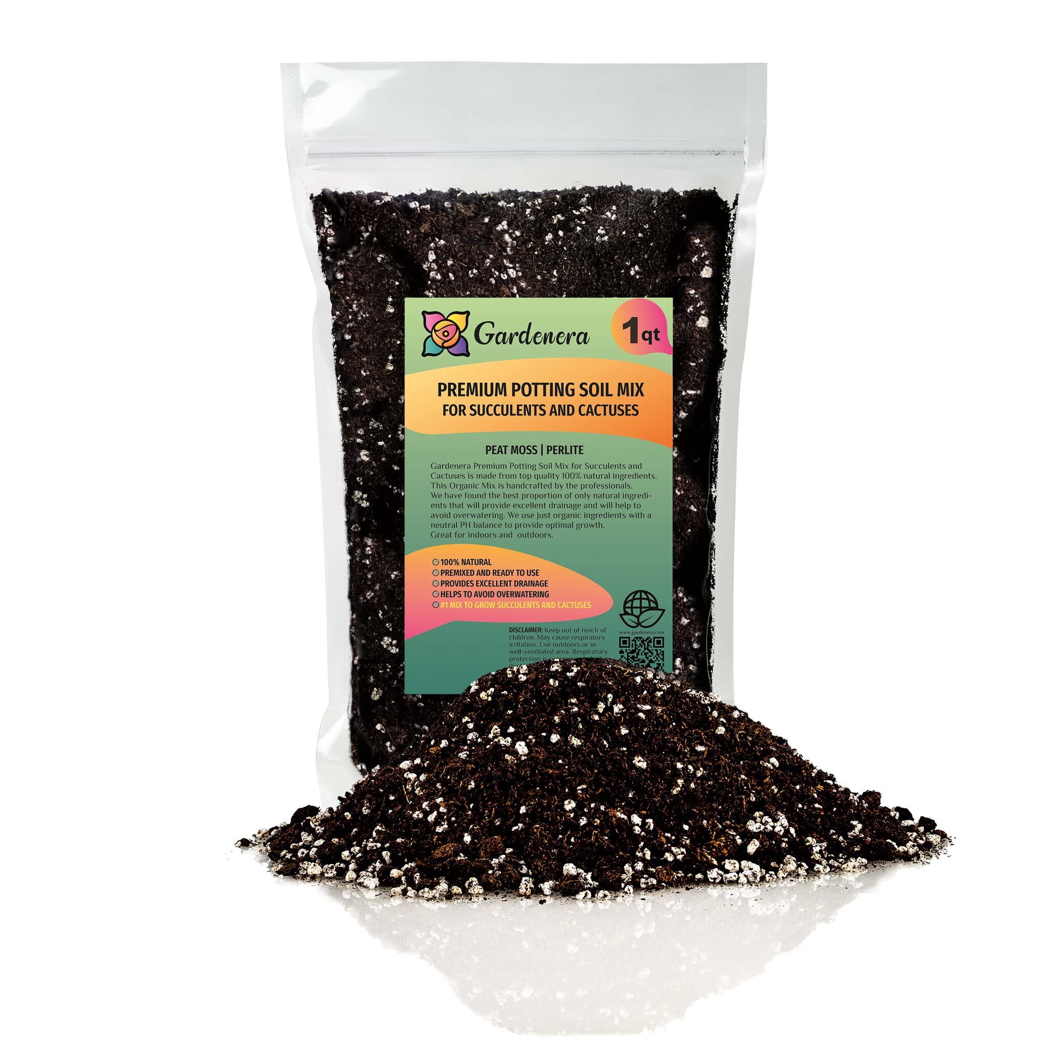 Gardenera Labs Premium Organic Potting Soil, Succulent & Cactus Soil ...