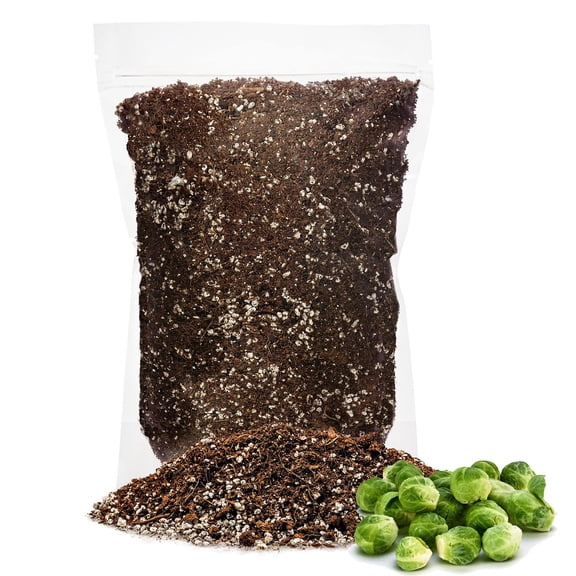 Gardenera Labs Premium Organic Potting Soil for Brussel Sprouts - (1 Quart Bag)