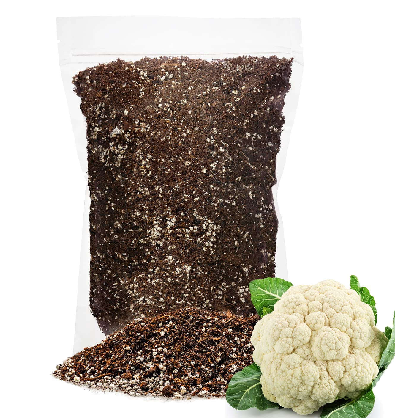 Gardenera Labs Premium Organic Potting Soil for Cauliflower - (4 Quart Bag)