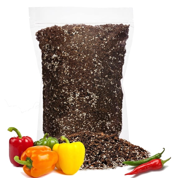 Gardenera Labs Premium Organic Potting Soil for Chilli and Bell Peppers - (4 Quart Bag)